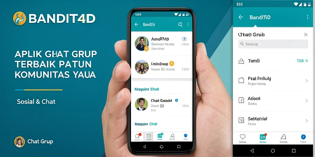 Tampilan antarmuka BANDIT4D yang menarik dan fungsional untuk Chat Grup.