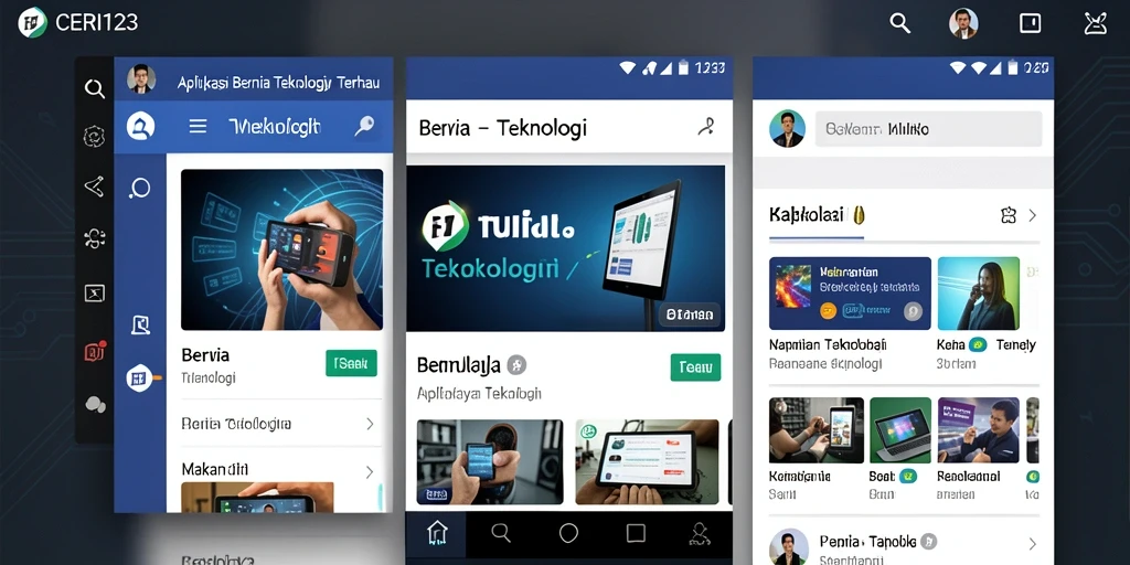 Tampilan antarmuka aplikasi CERI123 yang modern dan informatif.
