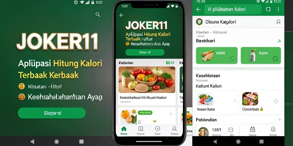 Tampilan antarmuka JOKER11 yang sederhana dan fungsional untuk menghitung kalori.
