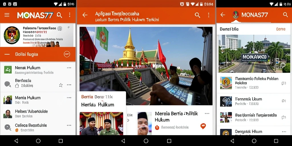 Antarmuka MONAS77 yang ramah pengguna dan intuitif.
