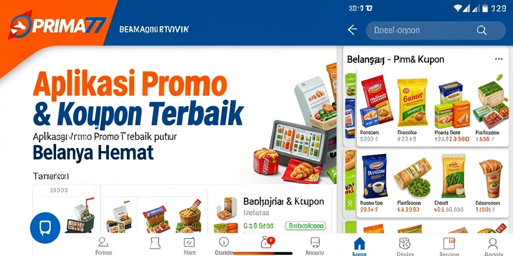 Antarmuka PRIMA77 dengan penawaran promo dan kupon